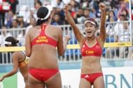 Wang and Xia of China claim Gold in Women's Beach Volleyball (Image Courtesy: Arizona Daily Star)